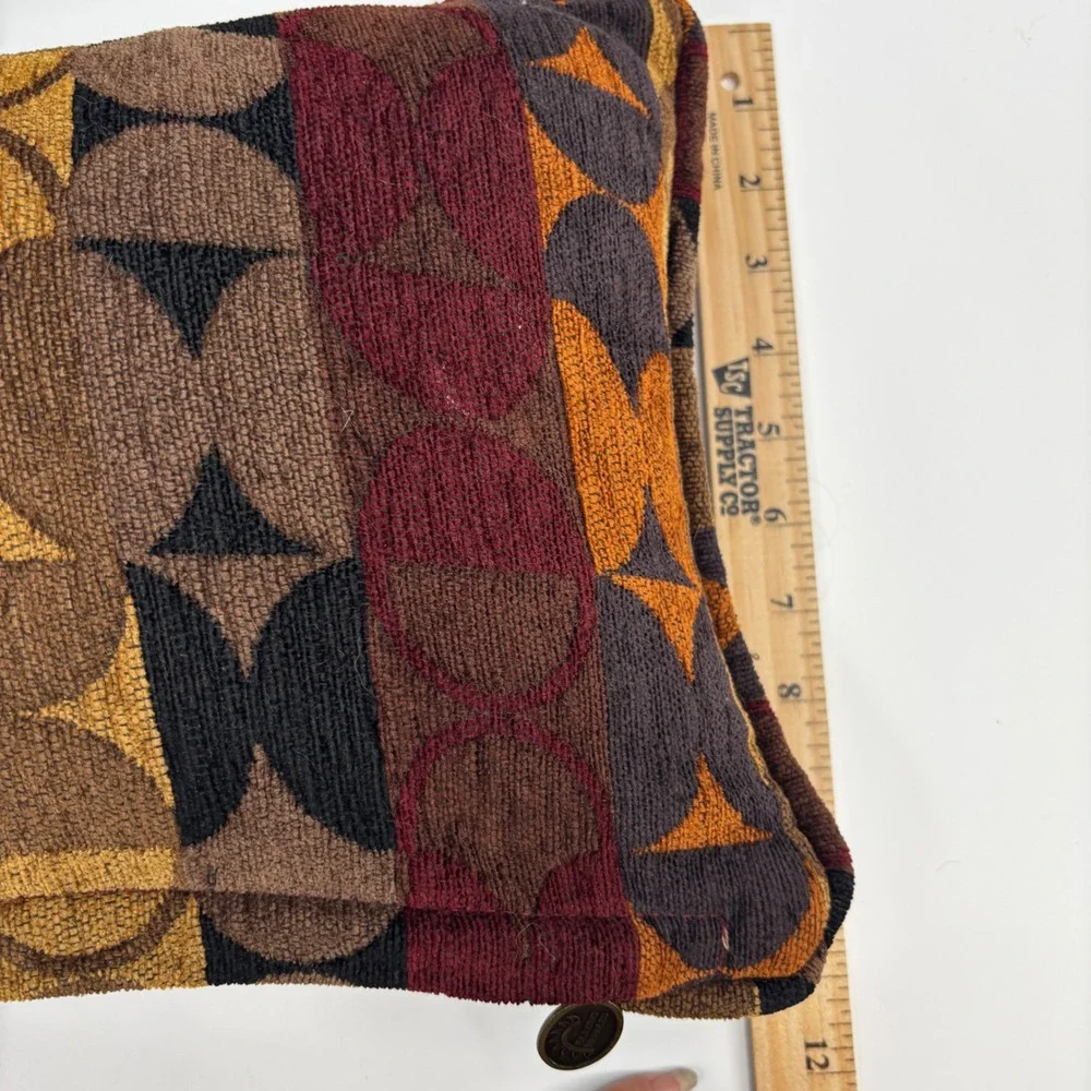 Blazing Needles Throw Pillows Set of 2 17x10 Multicolor MCM Geometric Lumbar